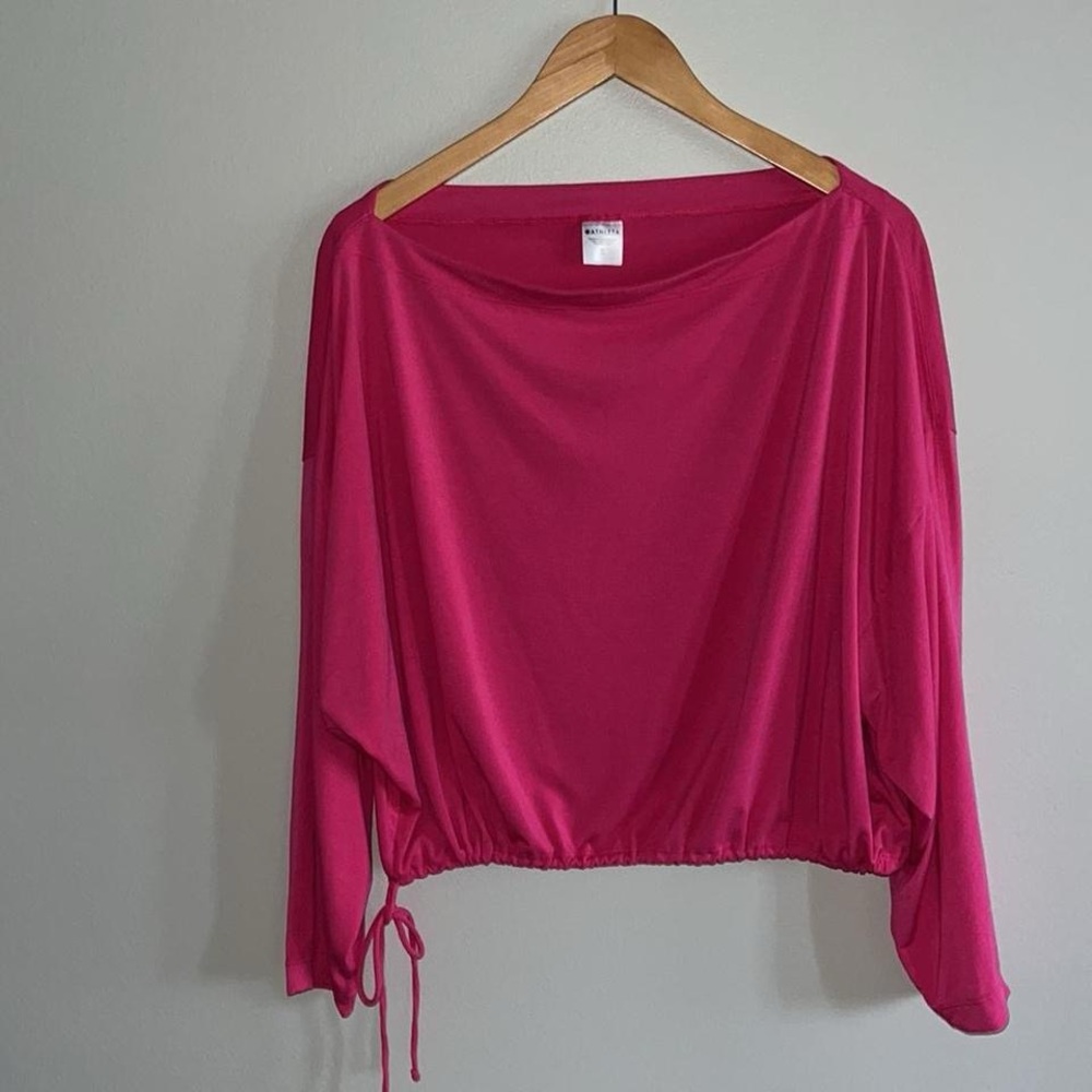 NWOT Athleta Tulip Pink Cool Down Top